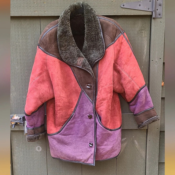 Vintage Multi-Colour Sheepskin Jacket - Picture 15 of 15